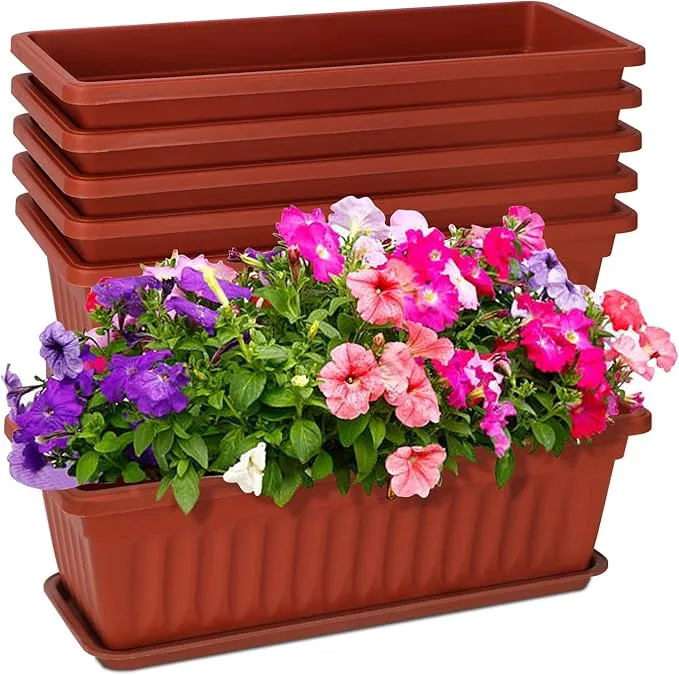 6 Packs Window Box Planter