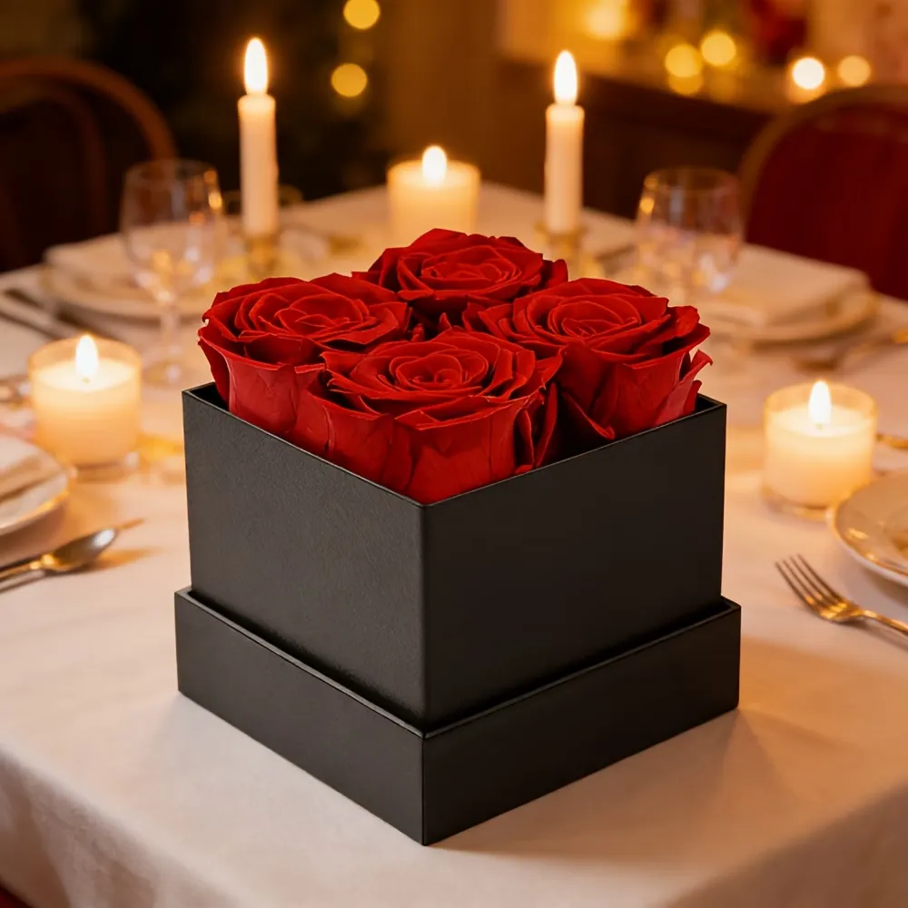 2pcs Rose flower Box, Containing 8 Roses