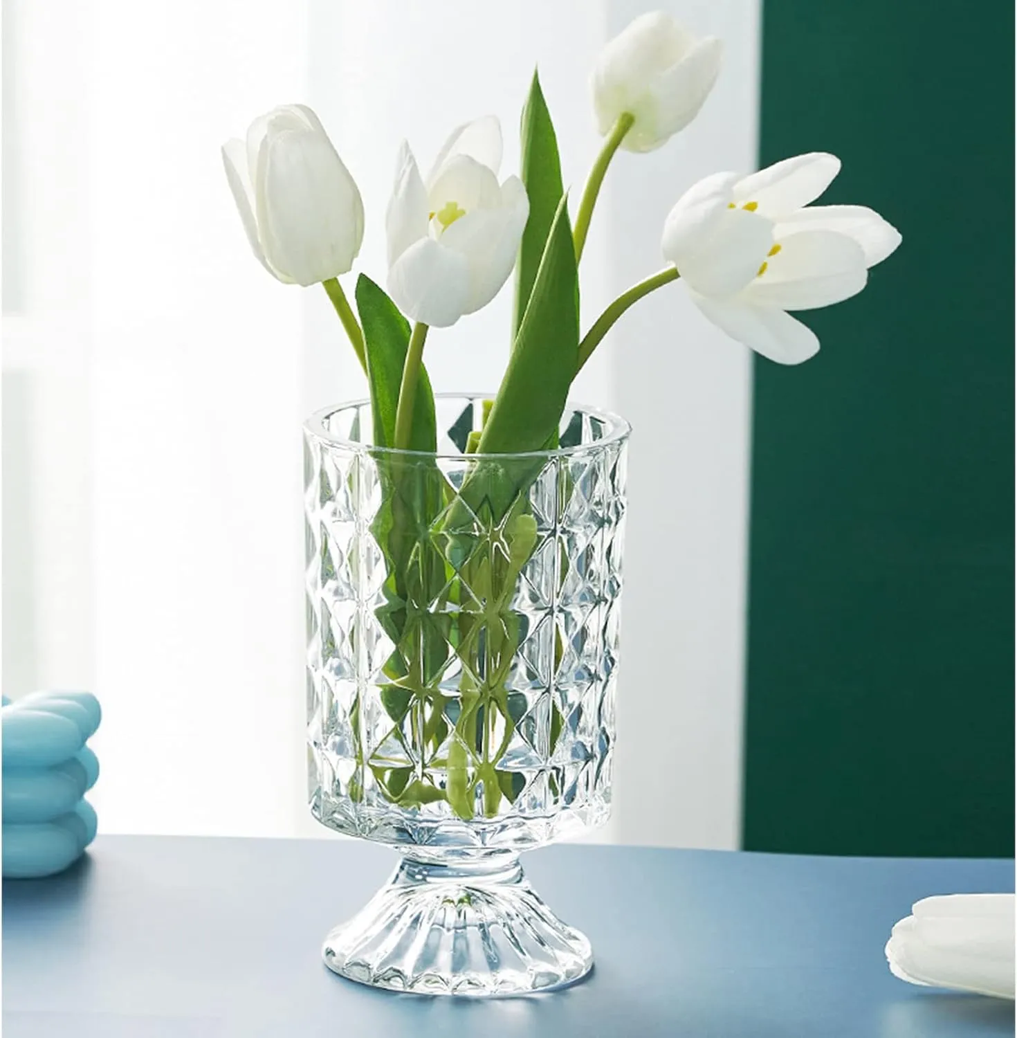 7 Inch Modern Glass Vase