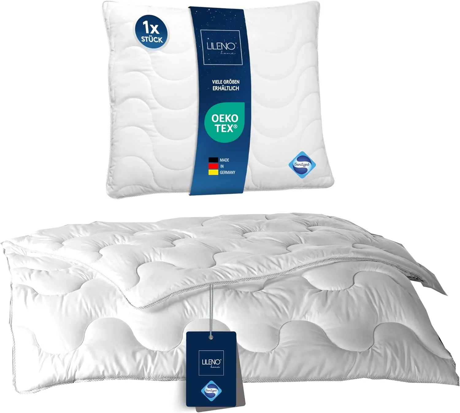 LILENO HOME Duvet 135 x 200 cm Set with Pillow