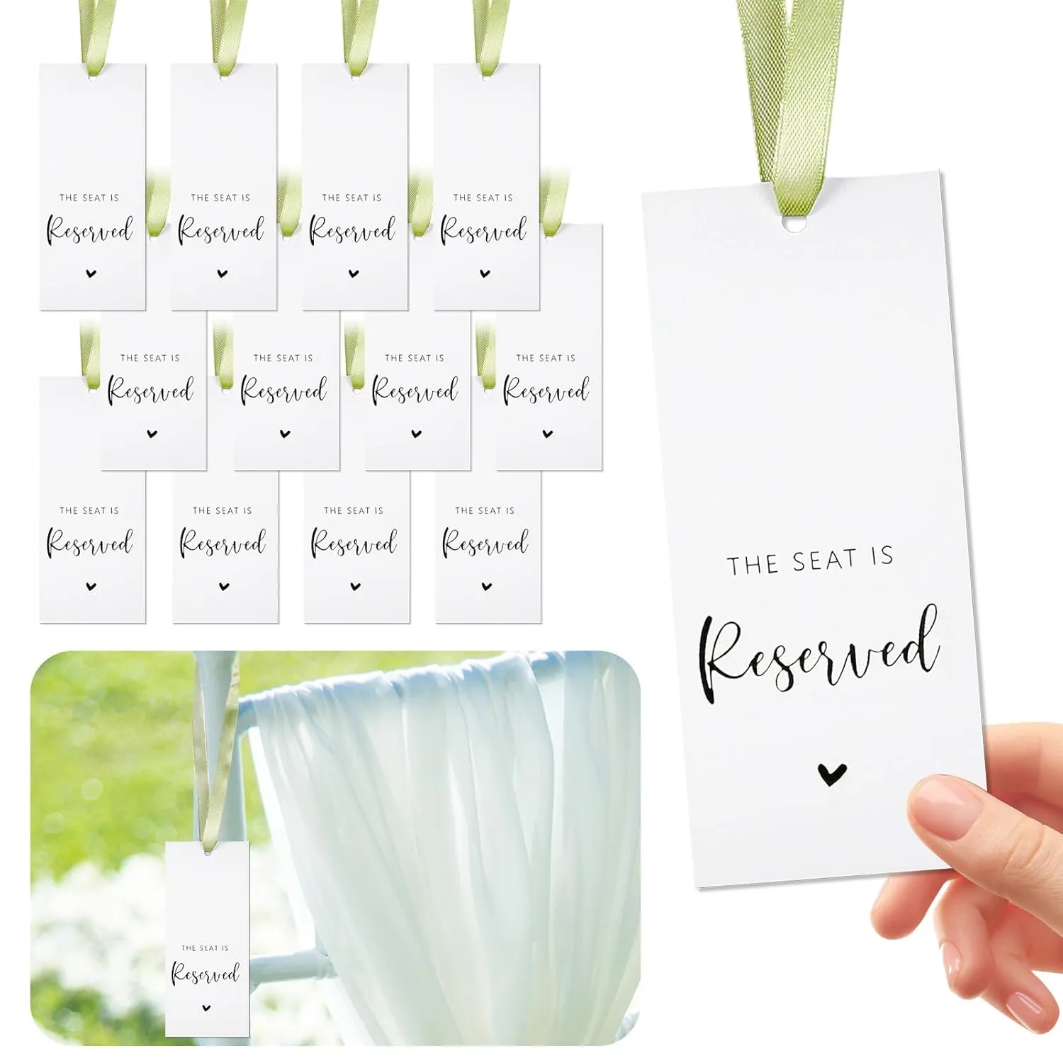 Reserved Seat Signs for Wedding