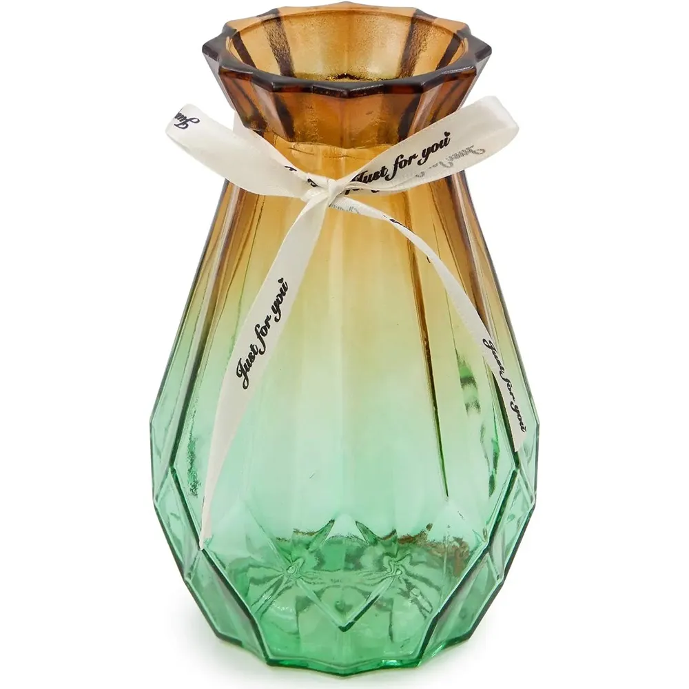 Glass Vase Gradient Multicolor