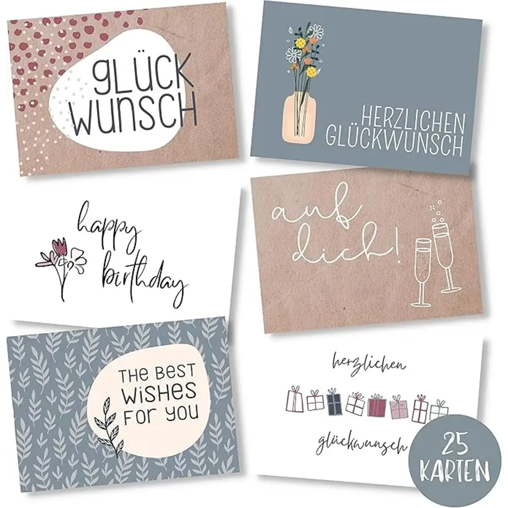 Set of 25 Birthday Cards